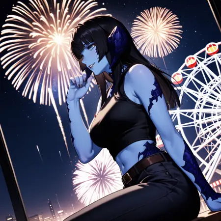 FFXIV - Female Au Ra Xaela Face 3 (Final Fantasy XIV) - SDXL LoRA