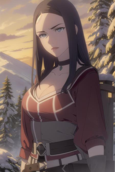 tetragilcrest, <lora:tetra gilcrest-lora-nochekaiser:1>,
tetra gilcrest, long hair, black hair, (grey eyes:1.5),
BREAK gloves, cleavage, boots, choker, belt, pants, fingerless gloves,
BREAK outdoors, forest, nature, grass, trees, sun, sky, clouds,
BREAK looking at viewer, (cowboy shot:1.5),
BREAK <lyco:GoodHands-beta2:1>, (masterpiece:1.2), best quality, high resolution, unity 8k wallpaper, (illustration:0.8), (beautiful detailed eyes:1.6), extremely detailed face, perfect lighting, extremely detailed CG, (perfect hands, perfect anatomy),