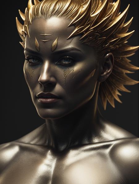 ultra detailed artistic photography, muscular man with no shirt, silver, danger, fighting, shadows, oil on canvas, brush strokes, smooth, ultra high definition, 8k, unreal engine 5, ultra sharp focus, art by alberto seveso, artgerm, loish, sf, intricate artwork masterpiece, ominous, matte painting movie poster, golden ratio, trending on cgsociety, intricate, epic, trending on artstation, by artgerm, h. r. giger and beksinski, highly detailed, vibrant, production cinematic character render, ultra high quality model