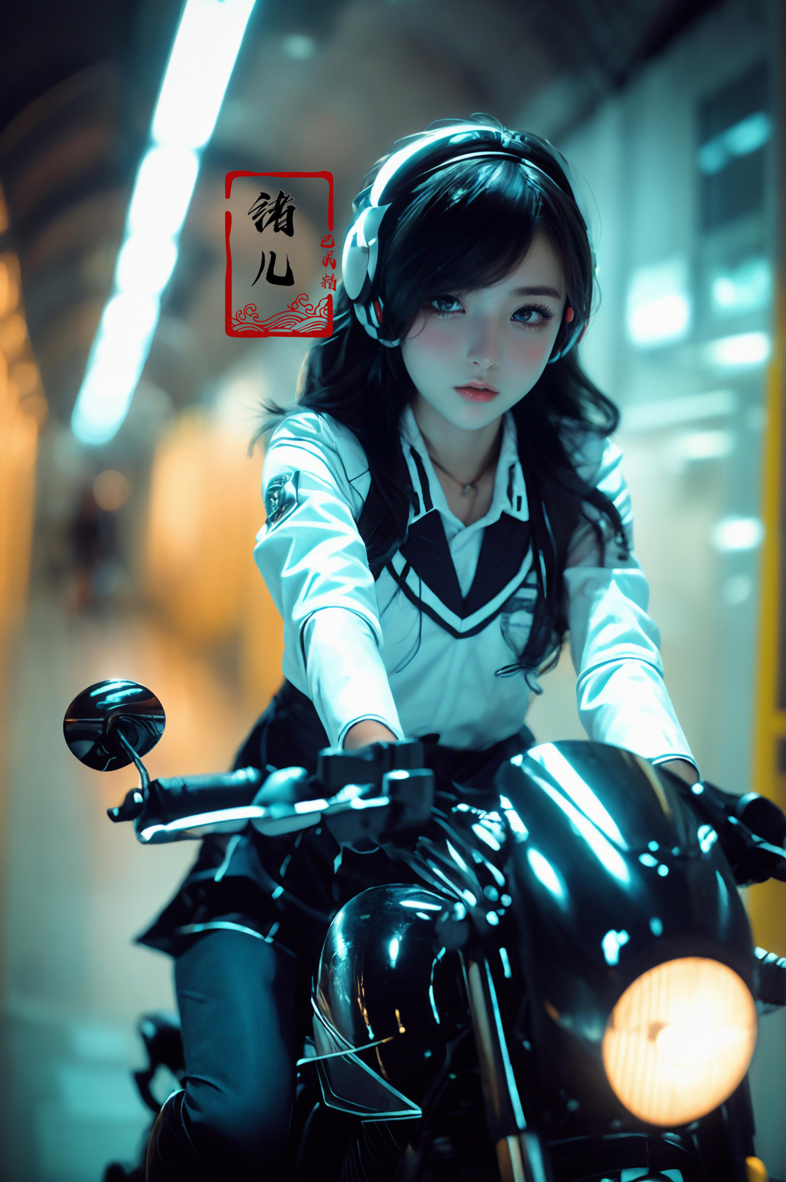 绪儿-摩托少女 xuer future motorcycle image by XRYCJ