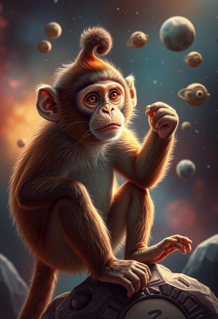 monkey in space