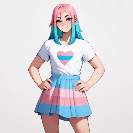 transgender pride colors trans <clothing> vertical stripe horizontal stripe