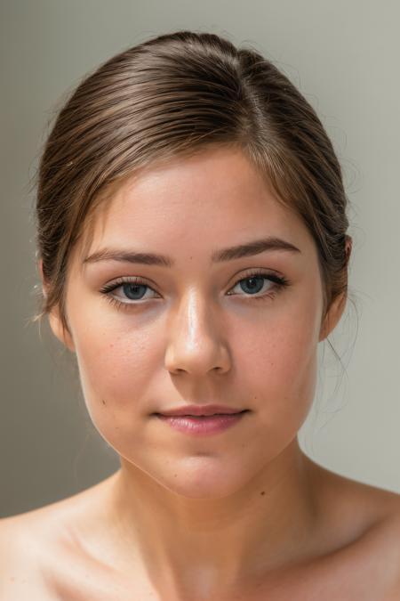 RAW photo of megboone, naked, closeup portrait, (high detailed skin:1.2), 8k uhd, dslr, soft lighting, high quality, film grain, Fujifilm XT3, <lora:megboone:1>