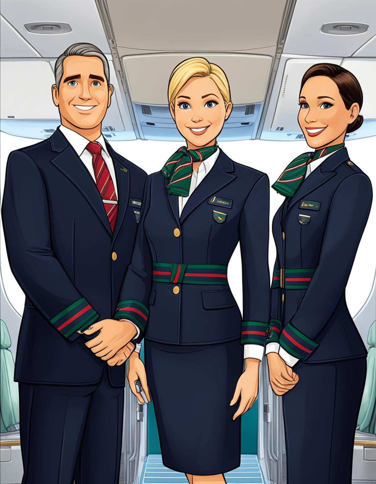 Alitalia Stewardess Uniform / Divisa SDXL image by marmotte55