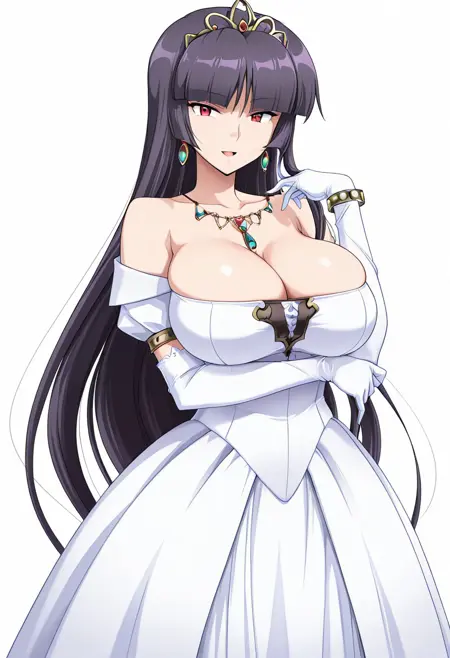 White Dress Charlotte Hazelrink Model - Princess Lover!  [ Illustrious ]