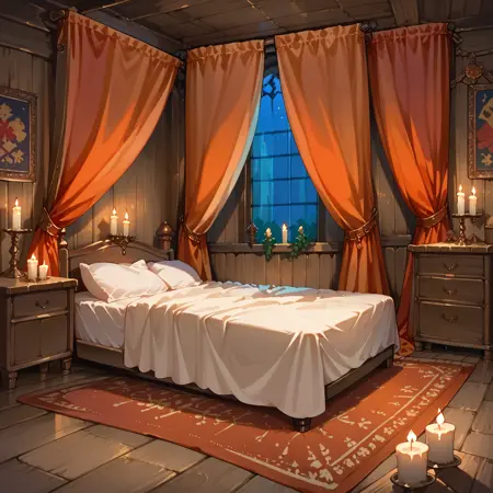 Medieval brothel Bedroom