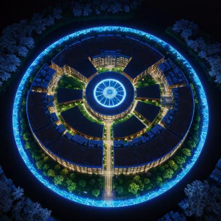 (designed by Shigenori Soejima:0.8) and (Shotaro Ishinomori:1.3) , anime key visual, spring space with Elm, concept art, Aerial View of a ("The Product of Luxury":1.3) , it is very Pretty and Strange, Snowing, equirectangular 360, Dark, Cubism, Gel lighting, Circular polarizer, Saturated, quantum wavetracing, intricate, trending on artstation, Concept Art World