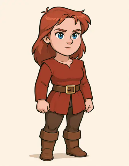Semi-Chibi/Cartoon Style (Humanoid)