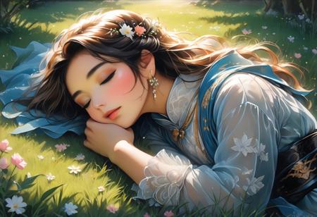 Midjourney, MJ, Midjourney style, Pastel, drawing with dry chalkposter, realistic, macro, cinematic light,
flatlay high angle closeup photo of an eccentric Japanese kawaii queen, sleeping in the grass, sunshine hits face, long lace dress, lace veil, in a lush Asian royal palace garden, foggy summer morning, soft pastel colors, symmetry, vintage 35 mm fuji color film