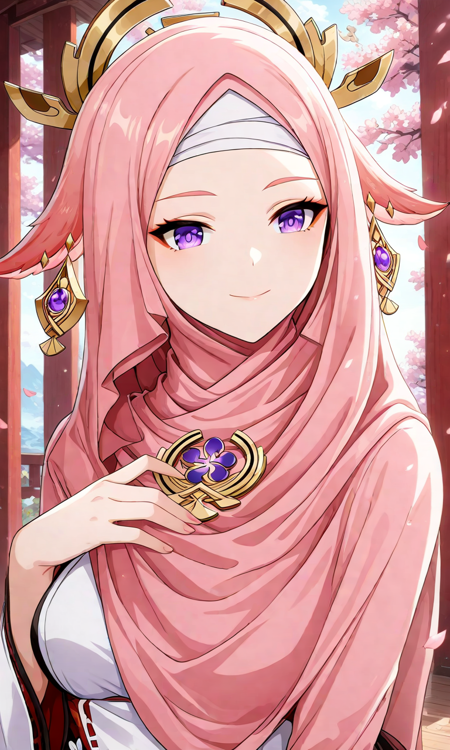 Anime girl hijab style Lora v1.1