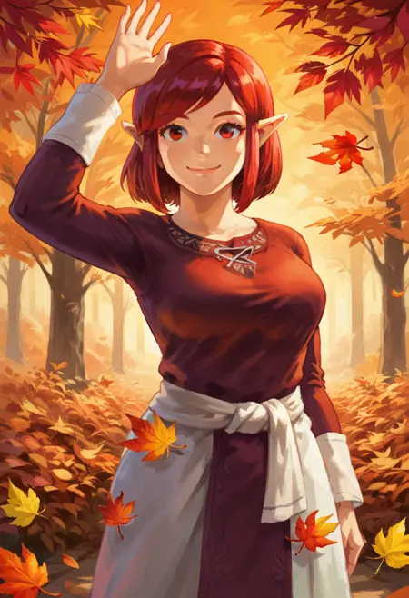 Takumi Wada BotW Zelda Illustration Style for Prefect Pony XL