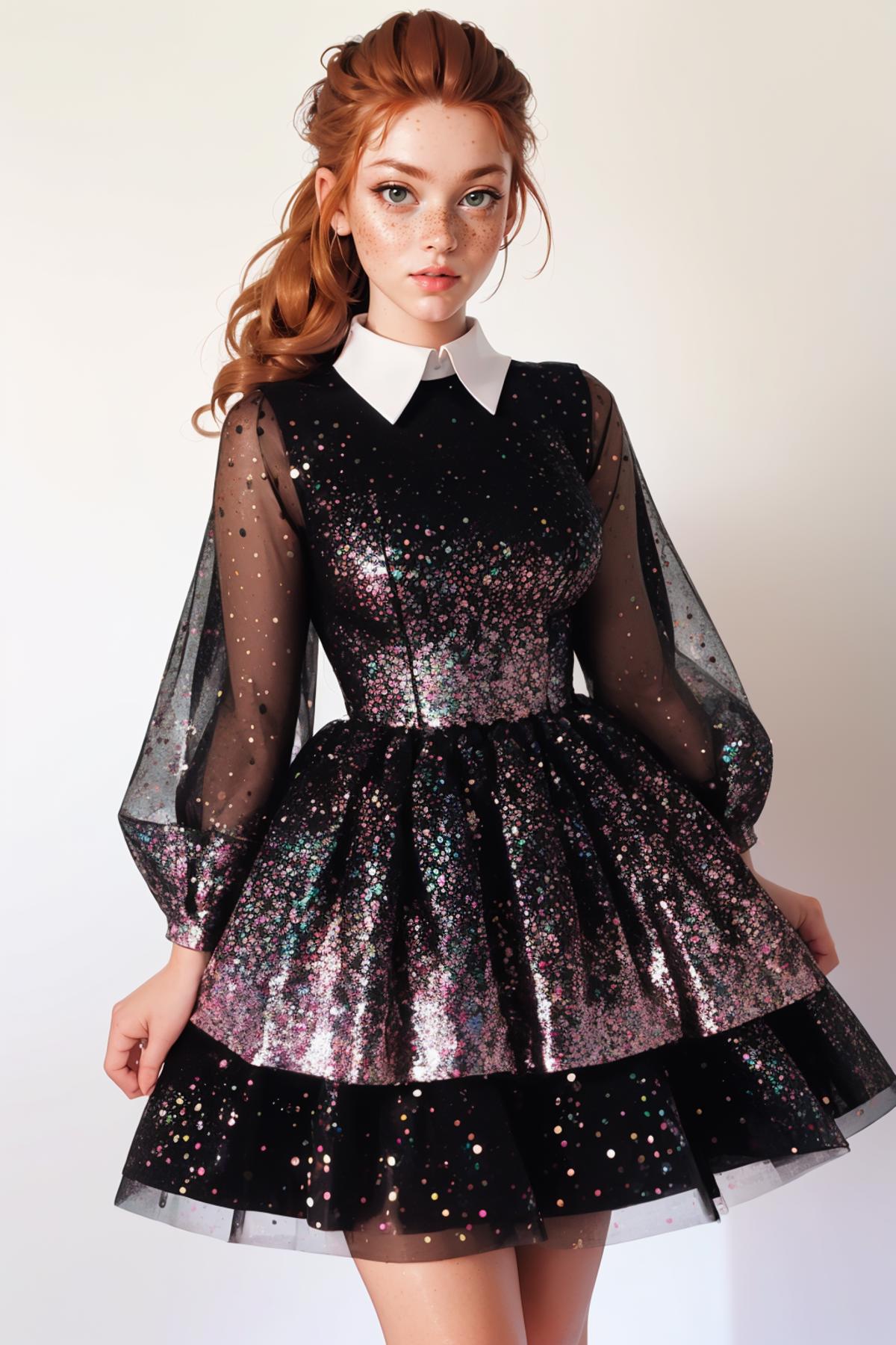 Constellation Glitter Dress image by freckledvixon