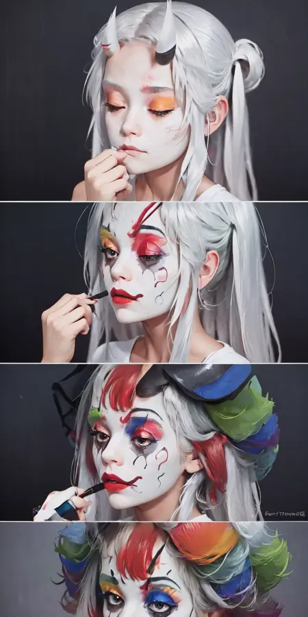 Putting On Clown Makeup Meme | Concept LoRA