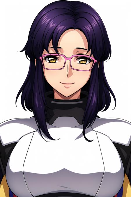 Simple White Background,
Standing at attention,
yellow vest and black vest with a green shirt on,
<lora:Juri_Wu_Nien_Gundam_Seed-KK77-V1:0.7>,glasses,
purple hair, yellow eyes,short hair,forehead,
<lora:Mariana_Luciano_NON_VIRGIN-KK77-V1:0.3>,<lora:more_details:0.1>,
1 girl, 20yo,Young female,Beautiful Finger,Beautiful long legs,Beautiful body,Beautiful Nose,Beautiful character design, perfect eyes, perfect face,expressive eyes,perfect balance,
looking at viewer,(Focus on her face),closed mouth, (innocent_big_eyes:1.0),Light_Smile,
official art,extremely detailed CG unity 8k wallpaper, perfect lighting,Colorful, Bright_Front_face_Lighting,shiny skin,
(masterpiece:1.0),(best_quality:1.0), ultra high res,4K,ultra-detailed,
photography, 8K, HDR, highres, absurdres:1.2, Kodak portra 400, film grain, blurry background, bokeh:1.2, lens flare, (vibrant_color:1.2),professional photograph,
(Beautiful,large_Breasts:1.4), (beautiful_face:1.5),(narrow_waist),