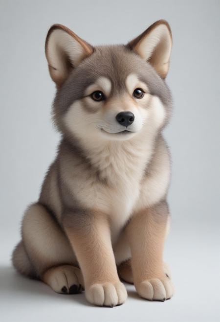 masterpiece, cute wolf, made of butterflyStyle