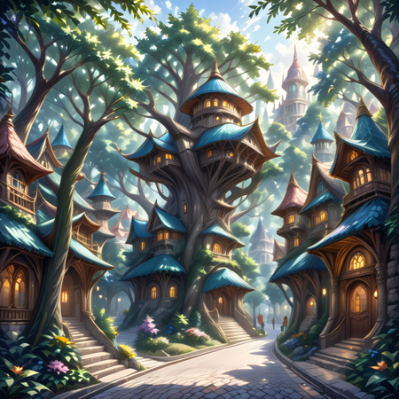 Fantasy city III - Forest city (SDXL/Illustrious) SDXL
