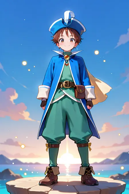 Final Fantasy Blue_mage(青魔導士)Costume Illustrious