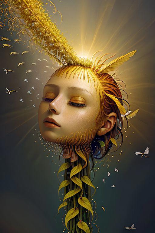 Surrealistic portraits in style of Naoto Hattori image by LaCaro