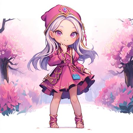 (masterpiece, best quality:1.2),
1girl   , lo dress, ((pink dress)), layered dress, long dress, lace-trimmed dress, frills, puffy sleeves, wide sleeves, bow, jewelry, long sleeves, hat,   full body, simple background, white background, <lora:justduet_sd15_01_done:0.65>