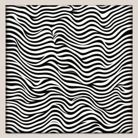 stripes Le Parc  a cross with a black and white design abstraccion geometrica, stripes, lineas, patterns, black and white <lora:LeParc_AI_LoRA_XL_v2.0:1>