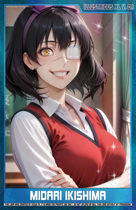 KizukiAi - Kakegurui - Ikishima Midari [Illustrious XL V.0.1] v1.0 [Illustrious V.0.1]
