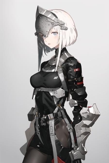 <lora:TechNecoV1.1:1:OUTALL>,1girl,solo,white hair,short hair,armor