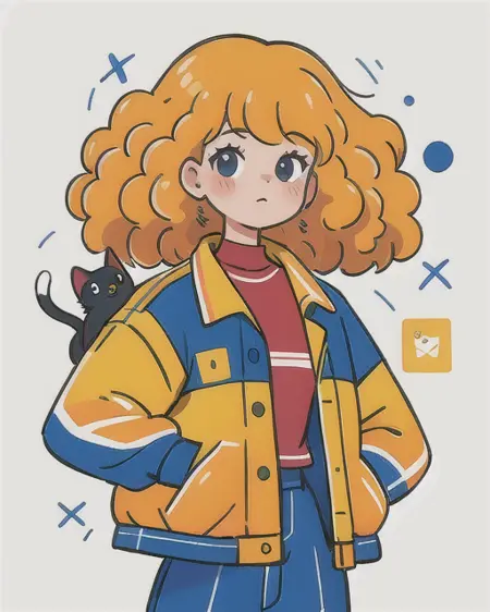[粗线条]线条色块电商商业扁平插画