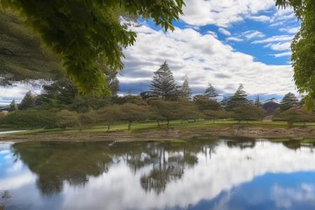 phtdzk1, incredibly detailed, landscape photography, cinematic lighting, volumetric lighting,  University of Otago,cphtdzk1