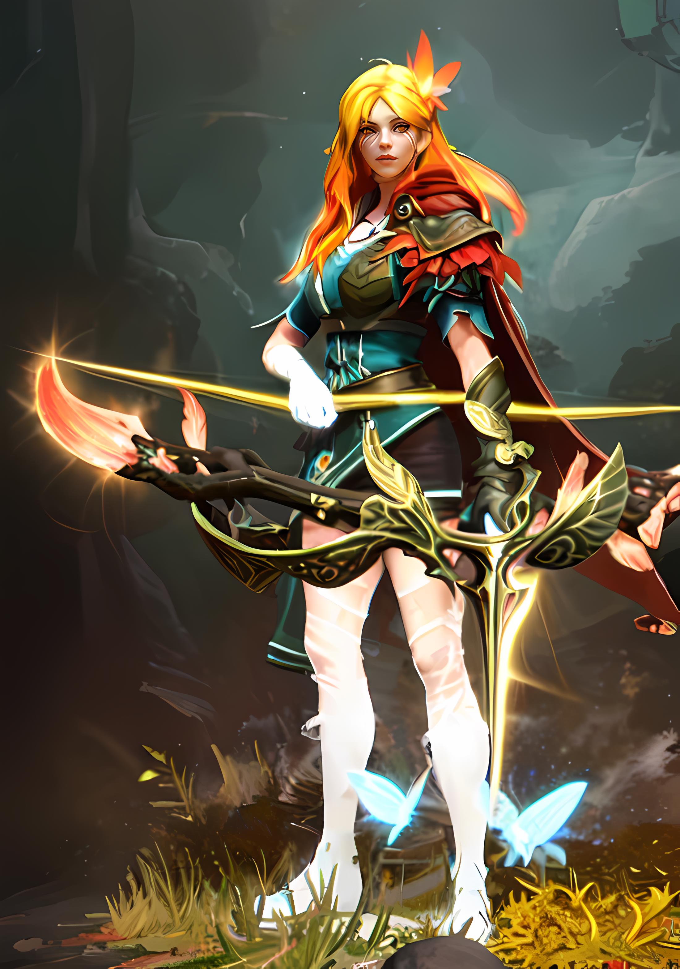 Windranger dota2 arcana styles and nsfw image by wearusquid