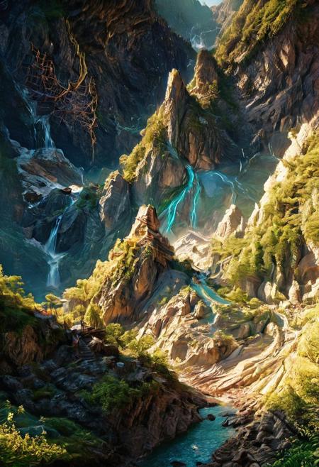 Beautyfull Photo of the day mountain, the mystical light, professional photography, natural lighting, volumetric lighting maximalist. intricately detailed, complex, elegant, expansive, fantastical