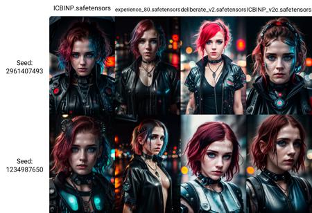 RAW photo, photorealistic, photorealism, a photo of 1girl, half body portrait, short bright red disheveled hair, blue detailed eyes, neon night, (dog tags:1.2), (aggrotech:1.4), heavy rain, water splashes, wet skin, black eyeshadow, (street style wear:1.2), (city background:1.2), dark makeup, digital art, trending on artstation, highly detailed, fine detail, intricate,beautiful detailed glow, detailed, Cinematic light, intricate detail, highres, detailed facial features, high detail, sharp focus, smooth, aesthetic, extremely detailed, (its raining:1.1), RAW photo,(high detailed skin:1.2), 8k uhd, dslr, soft lighting, high quality, film grain, Fujifilm XT3