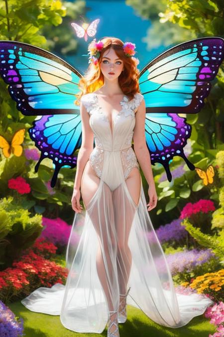 f41rydr3ss,see-through, dress, butterfly wings