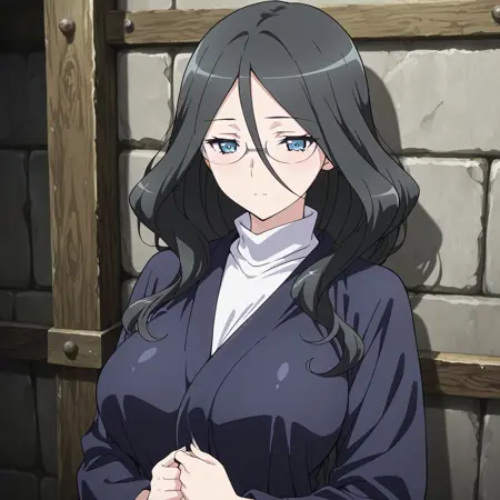 Nun Pack (Kuroinu): Glasses Nun, Brunette Nun, Hime Cut Nun