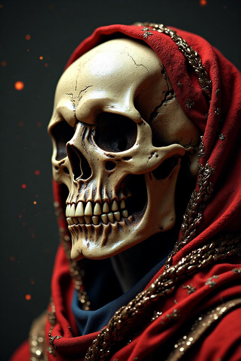 RAW, DSLR, realistic, photo of a skull, [woman:2], portrait, (sharp:1.2), (detailed:1.2), (HD:1.2), (HDR:1.2), (8K:1.2), (best quality:1.2), (best resolution:1.2), maximalist, (masterpiece:1.2)