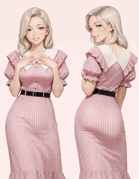 【COSTUME】Plaid Dress v1.0