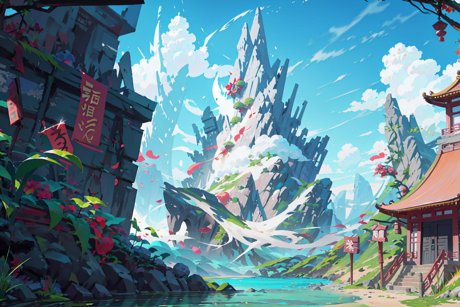 场景概念设计|Stylized Concept design CG image by NayutaX