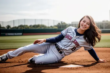 OpenPose, sliding in a baseball game.
