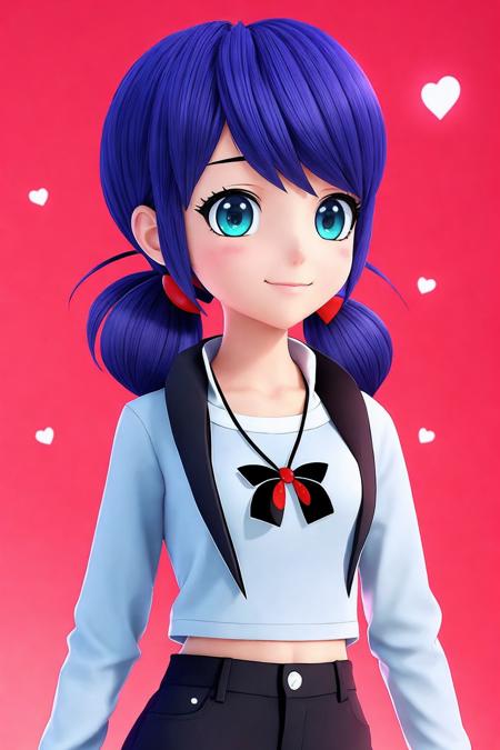 ladybug twintails polka dots outfit and mask casual dressed