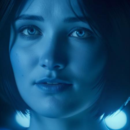 cinematic film still of  <lora:Cortana Halo:1.2>
Cortana Halo a woman with perfect teeth and perfect blue eyes and awesome face is on looking at something, shallow depth of field, vignette, highly detailed, high budget, bokeh, cinemascope, moody, epic, gorgeous, film grain, grainy