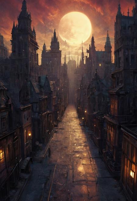 score_9, score_8_up, score_7_up, celestial promenade, the horror of stars, twilight sunshine, heaven help us, cityscape masterpiece, realistic, best quality, cosmic horror, Style-Volumetric, MJgothic, bright horror, st3llar