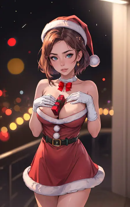 Gift Between Breasts | Merry Christmas