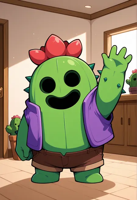 Spike | Brawl Stars | IllustriousXL