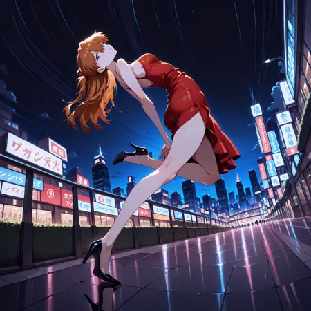 Exaggerated, Dynamic Fashion Pose