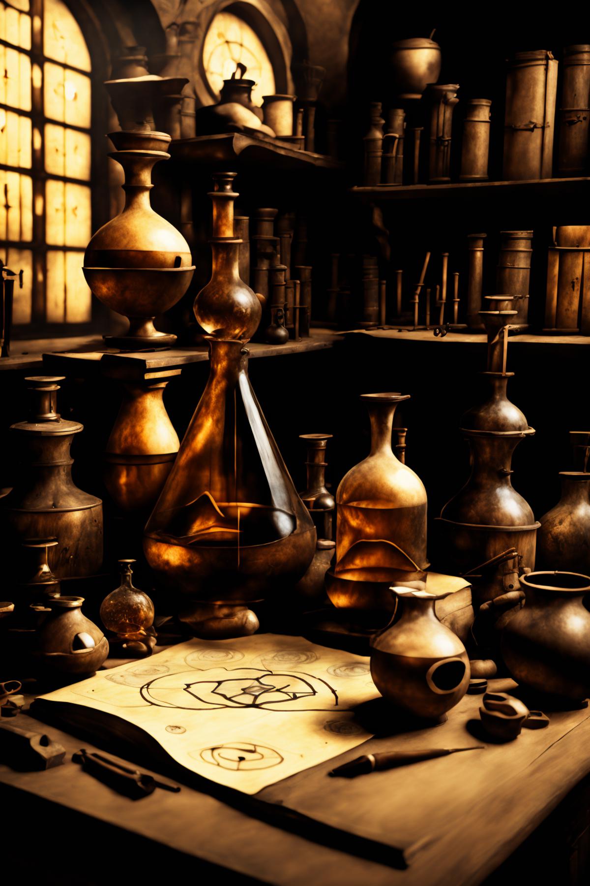 Renaissance Alchemist's Studio image by Ciro_Negrogni