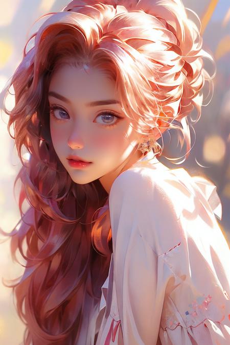 masterpiece,bestquality,1girl,solo, extremely detailed CG unity 8k wallpaper,masterpiece, best quality, ultra-detailed, beautiful detailed eyes:1.2,best illumination, (best shadow, an extremely delicate and beautiful, bloom),
 <lora:fenhongnvhai:1>