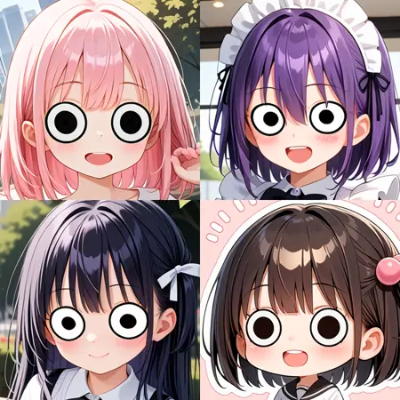 [SDXL] Comic expression eyes 04 / デフォル眼04