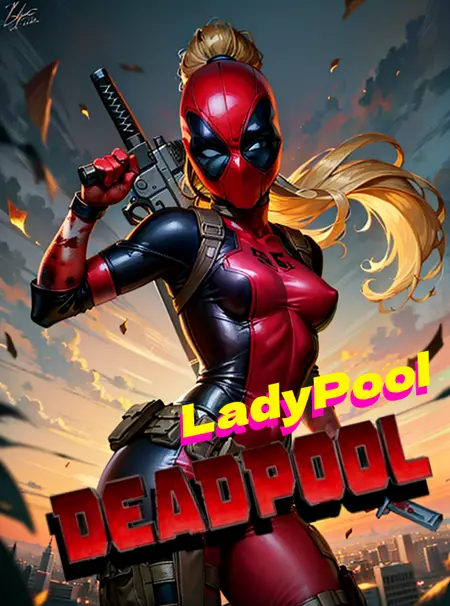 LadyPool (Marvel) by YeiyeiArt