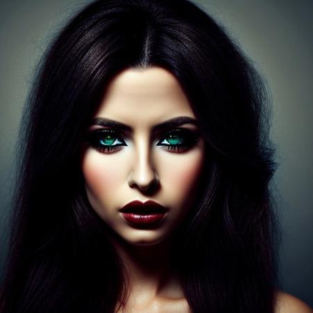 woman, perfecteyes eyes, big dark green eyes with long eyelashes, straight black hair, classy glasses, elegant long dress, Greek, beautiful face, gorgeous
