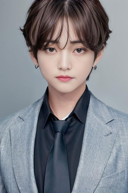 (best quality), (masterpiece), (high resolution), (intricate details), (photorealistic), (cinematic light) <lora:kboys:0.8>
solo, necktie, earrings, jewelry, shirt, black background, short hair, blonde hair, looking at viewer, collared shirt, white shirt, realistic, blue necktie, simple background, upper body, red lips, closed mouth
short hair, parted lips, shirt, white shirt, black hair, realistic, upper body, jacket, portrait, lips, looking away, brown hair, black eyes
male focus,  looking at viewer, mole, formal, simple background, lips, suit, black eyes, freckles, grey background, portrait, short hair
looking at viewer, lips, short sleeves, short hair, black eyes, closed mouth, black hair, hand on own head, upper body, bangs