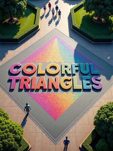 Colorful Triangles FLUX & SDXL FLUX